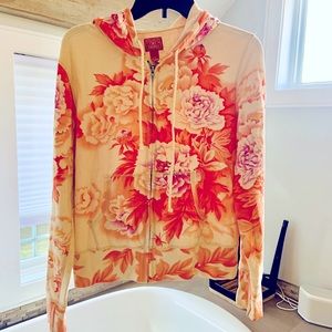 Lucky Brand Hoodie - Floral Accent